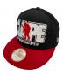 New Era（ニューエラ）の古着「ソルジャーロゴキャップ」｜ブラック×レッド