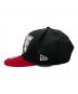 New Era (ニューエラ) A BATHING APE (アベイシングエイプ) ソルジャーロゴキャップ ブラック×レッド：6000円