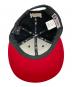 中古・古着 New Era (ニューエラ) A BATHING APE (アベイシングエイプ) ソルジャーロゴキャップ ブラック×レッド：6000円