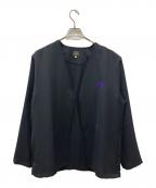 Needlesニードルズ）の古着「別注 Papillon Emb. Cardigan-Art Pique Pleats」｜ブラック