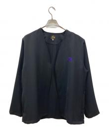 Needles（ニードルズ）の古着「別注 Papillon Emb. Cardigan-Art Pique Pleats」｜ブラック