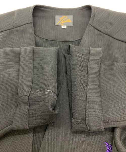 Needles（ニードルズ）Needles (ニードルズ) 別注 Papillon Emb. Cardigan-Art Pique Pleats ブラック サイズ:Mの古着・服飾アイテム