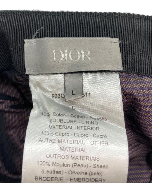 Dior（ディオール）Dior (ディオール) ロゴ刺繍キャップ ネイビー サイズ:Lの古着・服飾アイテム