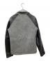 DELAY by win&sons (ディレイバイウィンアンドサンズ) Halford Varsity/切替レザージャケット グレー×ブラック サイズ:2：10000円