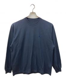 ENNOY（エンノイ）の古着「ワンポイントロングスリーブTシャツ」｜ネイビー
