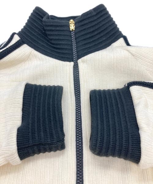 adidas（アディダス）adidas (アディダス) ソフトトラックジャケット アイボリー×ブラック サイズ:Mの古着・服飾アイテム