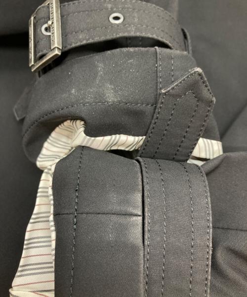 BURBERRY BLACK LABEL（バーバリーブラックレーベル）BURBERRY BLACK LABEL (バーバリーブラックレーベル) 裏チェックステンカラーコート ブラック サイズ:Mの古着・服飾アイテム