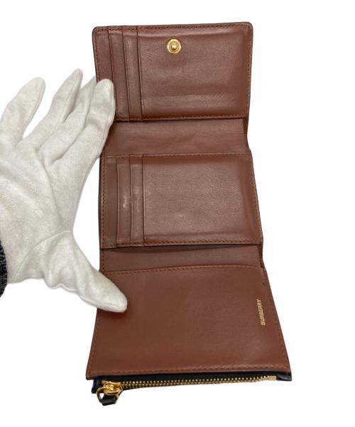 BURBERRY（バーバリー）BURBERRY (バーバリー) ノヴァ3つ折り財布 ブラウンの古着・服飾アイテム