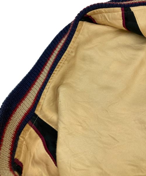 BEAMS（ビームス）BEAMS (ビームス) TAILOR 東洋 (テーラー東洋) スカジャン ブラック×ベージュ サイズ:Lの古着・服飾アイテム