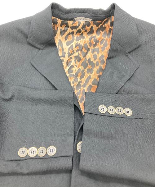 DOLCE & GABBANA（ドルチェ＆ガッバーナ）DOLCE & GABBANA (ドルチェ＆ガッバーナ) 裏レオパード3Bテーラードジャケット ブラック サイズ:SIZE 48の古着・服飾アイテム