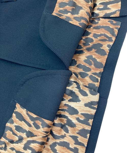 DOLCE & GABBANA（ドルチェ＆ガッバーナ）DOLCE & GABBANA (ドルチェ＆ガッバーナ) 裏レオパード3Bテーラードジャケット ブラック サイズ:SIZE 48の古着・服飾アイテム