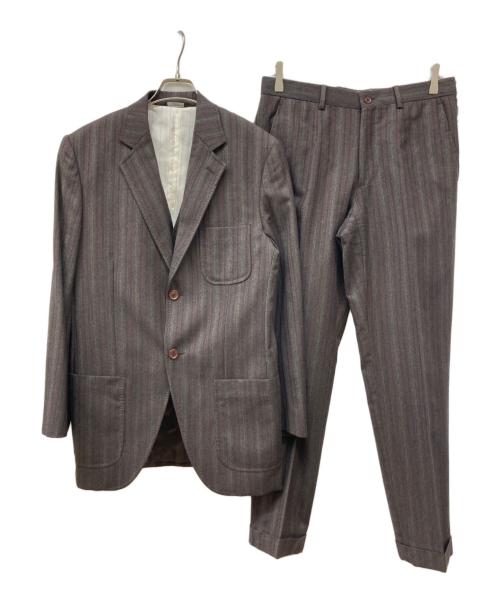 DOLCE & GABBANA（ドルチェ＆ガッバーナ）DOLCE & GABBANA (ドルチェ＆ガッバーナ) 3Pセットアップスーツ ブラウン サイズ:SIZE 48の古着・服飾アイテム
