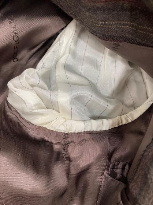 DOLCE & GABBANA（ドルチェ＆ガッバーナ）DOLCE & GABBANA (ドルチェ＆ガッバーナ) 3Pセットアップスーツ ブラウン サイズ:SIZE 48の古着・服飾アイテム