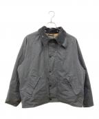 Barbourバブアー）の古着「TRANSPORT/トランスポート ワックス ショート ジャケット」｜グレー