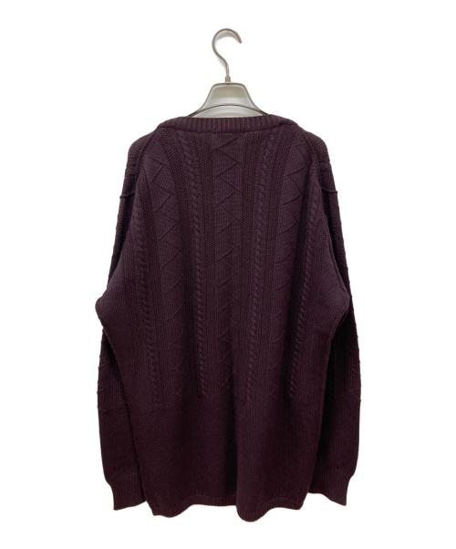 Y's for men（ワイズフォーメン）Y's for men (ワイズフォーメン) ケーブルニット レッド サイズ:Freeの古着・服飾アイテム