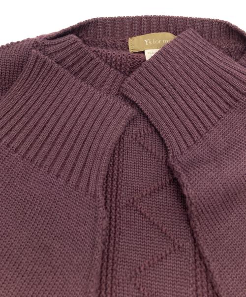 Y's for men（ワイズフォーメン）Y's for men (ワイズフォーメン) ケーブルニット レッド サイズ:Freeの古着・服飾アイテム