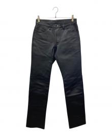 LEVI'S（リーバイス）の古着「レザーパンツ」｜ブラック