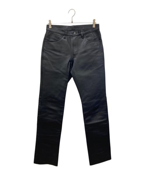 LEVI'S（リーバイス）LEVI'S (リーバイス) レザーパンツ ブラック サイズ:81cm(W32)の古着・服飾アイテム