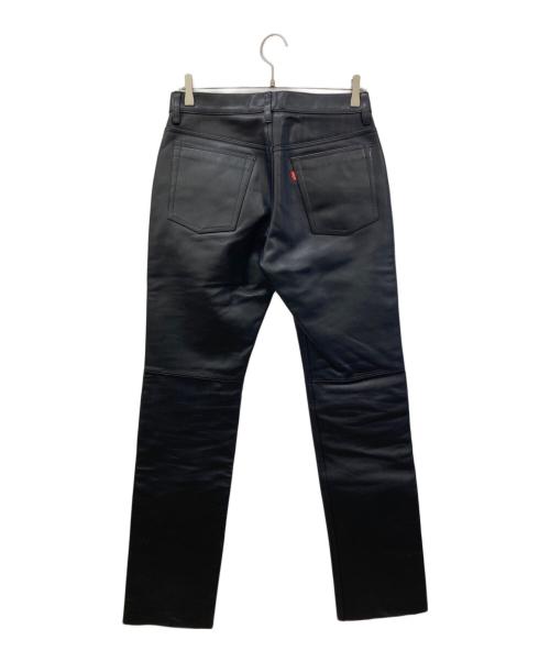 LEVI'S（リーバイス）LEVI'S (リーバイス) レザーパンツ ブラック サイズ:81cm(W32)の古着・服飾アイテム
