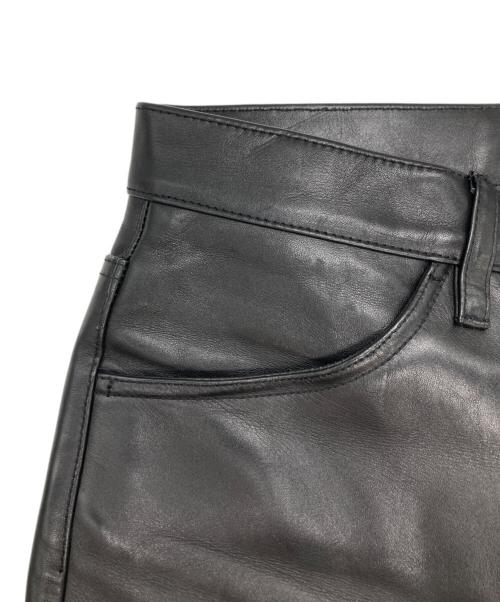 LEVI'S（リーバイス）LEVI'S (リーバイス) レザーパンツ ブラック サイズ:81cm(W32)の古着・服飾アイテム