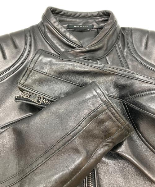 GUCCI（グッチ）GUCCI (グッチ) ラムレザージャケット ブラック サイズ:-の古着・服飾アイテム