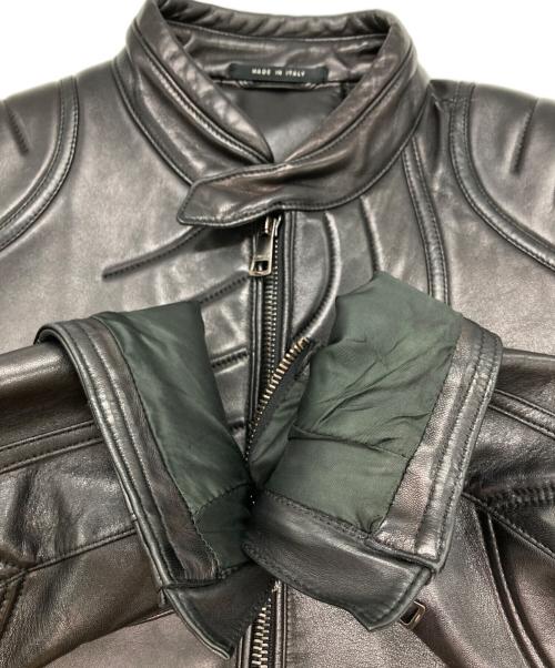 GUCCI（グッチ）GUCCI (グッチ) ラムレザージャケット ブラック サイズ:-の古着・服飾アイテム