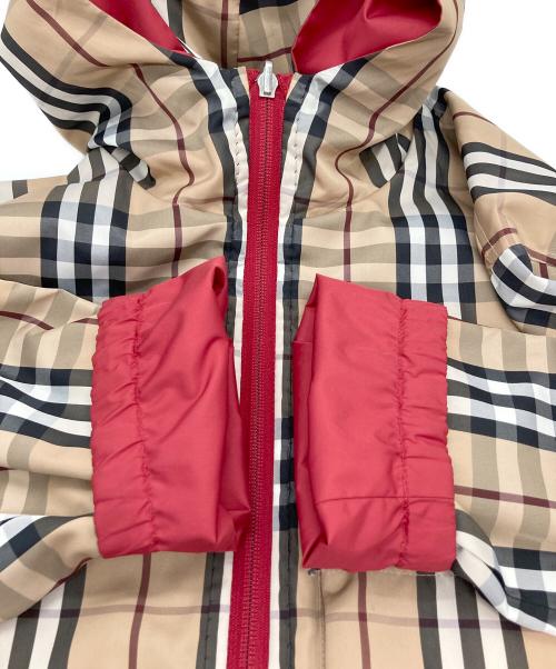 BURBERRY LONDON（バーバリーロンドン）BURBERRY LONDON (バーバリーロンドン) ノヴァチェックリバーシブルジャケット ベージュ×レッド サイズ:Ｍの古着・服飾アイテム