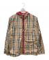 BURBERRY LONDON（バーバリーロンドン）の古着「ノヴァチェックリバーシブルジャケット」｜ベージュ×レッド