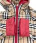 中古・古着 BURBERRY LONDON (バーバリーロンドン) ノヴァチェックリバーシブルジャケット ベージュ×レッド サイズ:Ｍ：30000円