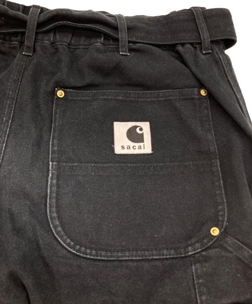 Carhartt WIP（カーハート ワーク イン プログレス）Carhartt WIP (カーハート ワーク イン プログレス) sacai (サカイ) Canvas Pants/キャンバスペインターパンツ ブラック サイズ:2の古着・服飾アイテム