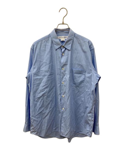 COMME des GARCONS SHIRT（コムデギャルソンシャツ）COMME des GARCONS SHIRT (コムデギャルソンシャツ) コットンポプリンレギュラーカラーシャツ ブルー サイズ:Ｍの古着・服飾アイテム