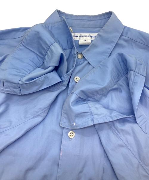 COMME des GARCONS SHIRT（コムデギャルソンシャツ）COMME des GARCONS SHIRT (コムデギャルソンシャツ) コットンポプリンレギュラーカラーシャツ ブルー サイズ:Ｍの古着・服飾アイテム