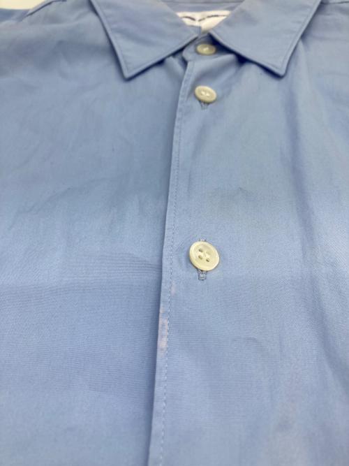 COMME des GARCONS SHIRT（コムデギャルソンシャツ）COMME des GARCONS SHIRT (コムデギャルソンシャツ) コットンポプリンレギュラーカラーシャツ ブルー サイズ:Ｍの古着・服飾アイテム