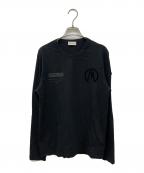 MONCLERモンクレール）の古着「MAGLIA T-SHIRT/ロングスリーブカットソー」｜ブラック