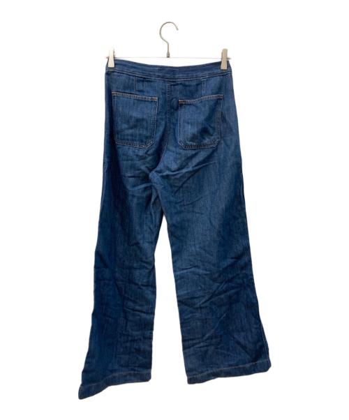 POLO RALPH LAUREN（ポロ・ラルフローレン）POLO RALPH LAUREN (ポロ・ラルフローレン) ワイドレッグ フレア ジーンズ ブルー サイズ:SIZE W25の古着・服飾アイテム