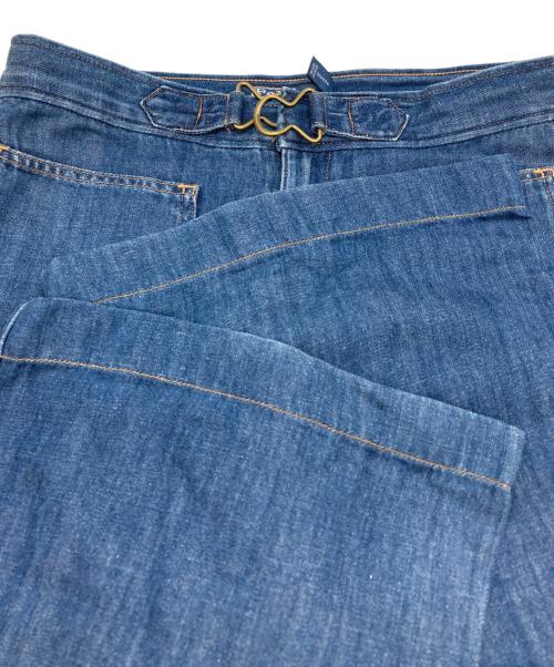 POLO RALPH LAUREN（ポロ・ラルフローレン）POLO RALPH LAUREN (ポロ・ラルフローレン) ワイドレッグ フレア ジーンズ ブルー サイズ:SIZE W25の古着・服飾アイテム