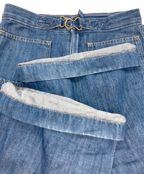 POLO RALPH LAUREN（ポロ・ラルフローレン）POLO RALPH LAUREN (ポロ・ラルフローレン) ワイドレッグ フレア ジーンズ ブルー サイズ:SIZE W25の古着・服飾アイテム