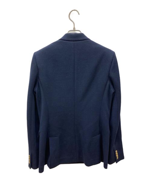 POLO RALPH LAUREN（ポロ・ラルフローレン）POLO RALPH LAUREN (ポロ・ラルフローレン) ダブルブレステッド ニット ブレザー ネイビー サイズ:2の古着・服飾アイテム