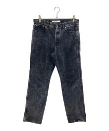 GIVENCHY（ジバンシィ）の古着「ウォッシュ加工 ストレートデニムパンツ」｜ブラック