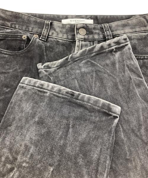 GIVENCHY（ジバンシィ）GIVENCHY (ジバンシィ) ウォッシュ加工 ストレートデニムパンツ ブラック サイズ:78.5cm (W31)の古着・服飾アイテム