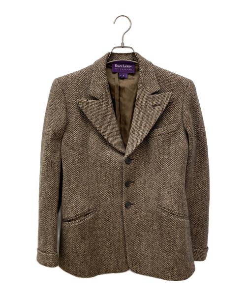RALPH LAUREN COLLECTION（ラルフローレンコレクション）RALPH LAUREN COLLECTION (ラルフローレンコレクション) 3Bウールテーラードジャケット ブラウン サイズ:SIZE 4の古着・服飾アイテム