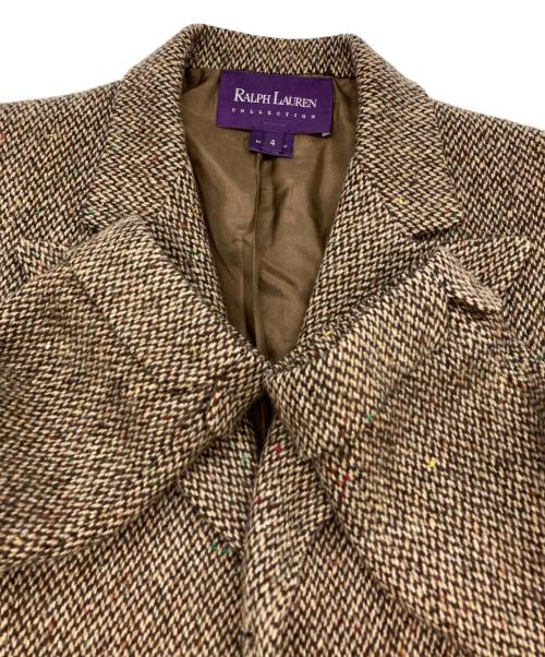 RALPH LAUREN COLLECTION（ラルフローレンコレクション）RALPH LAUREN COLLECTION (ラルフローレンコレクション) 3Bウールテーラードジャケット ブラウン サイズ:SIZE 4の古着・服飾アイテム