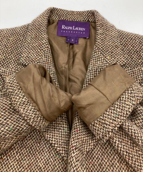 RALPH LAUREN COLLECTION（ラルフローレンコレクション）RALPH LAUREN COLLECTION (ラルフローレンコレクション) 3Bウールテーラードジャケット ブラウン サイズ:SIZE 4の古着・服飾アイテム