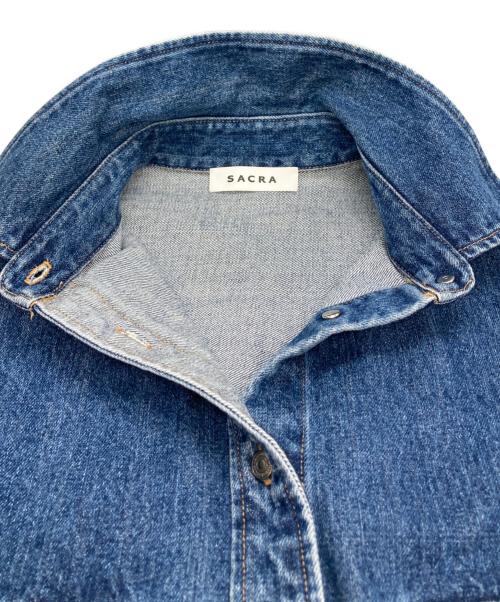 SACRA（サクラ）SACRA (サクラ) ビッグデニムシャツ インディゴ サイズ:38の古着・服飾アイテム