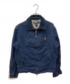 POLO RALPH LAURENポロ・ラルフローレン）の古着「90's襟切替スイングトップ」｜ネイビー