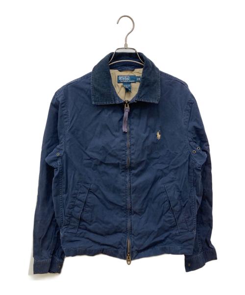 POLO RALPH LAUREN（ポロ・ラルフローレン）POLO RALPH LAUREN (ポロ・ラルフローレン) 90's襟切替スイングトップ ネイビー サイズ:Mの古着・服飾アイテム