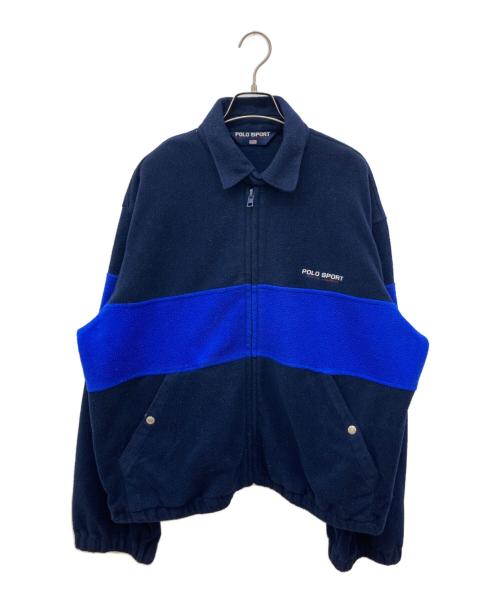 POLO SPORT（ポロスポーツ）POLO SPORT (ポロスポーツ) チンスト付フリースジャケット ネイビー サイズ:Lの古着・服飾アイテム