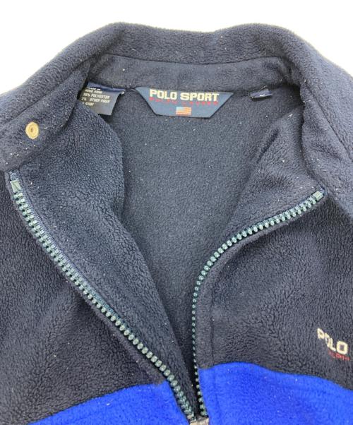 POLO SPORT（ポロスポーツ）POLO SPORT (ポロスポーツ) チンスト付フリースジャケット ネイビー サイズ:Lの古着・服飾アイテム
