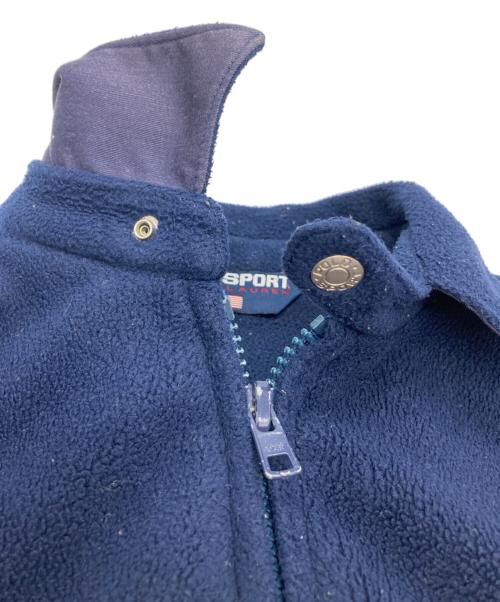 POLO SPORT（ポロスポーツ）POLO SPORT (ポロスポーツ) チンスト付フリースジャケット ネイビー サイズ:Lの古着・服飾アイテム