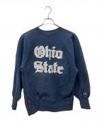 Champion REVERSE WEAVEチャンピオン リバース ウィーブ）の古着「OHIO STATE/2段カレッジロゴスウェット」｜ネイビー